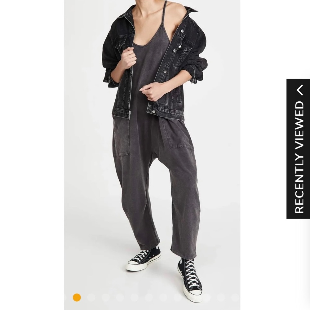 Wide Leg Jumpsuit with Pockets - Comfy Onesie Size M